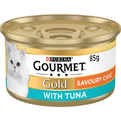 x2 Gourmet Gold Savoury Cake Wet Adult Cat Food 8x85g