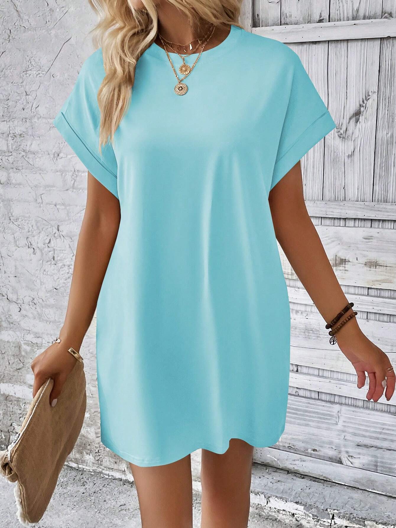 SHEIN Round Neck Batwing Sleeve Dress Size 16 (XL)