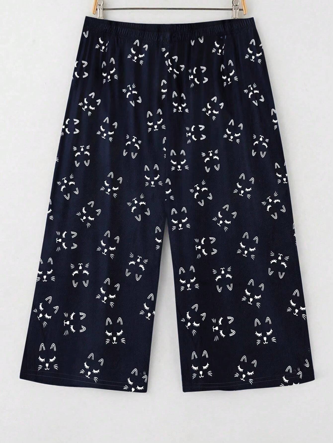 SHEIN 3/4 Pants & Short Sleeve Top Pajama Set Size 20 (2XL)
