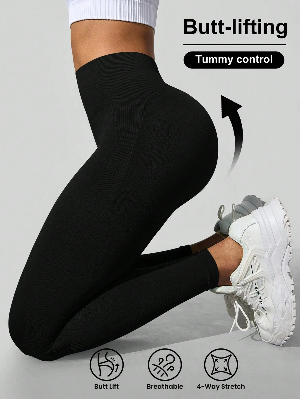SHEIN High Waisted Seamless Slim Leggings Size 8 (S)