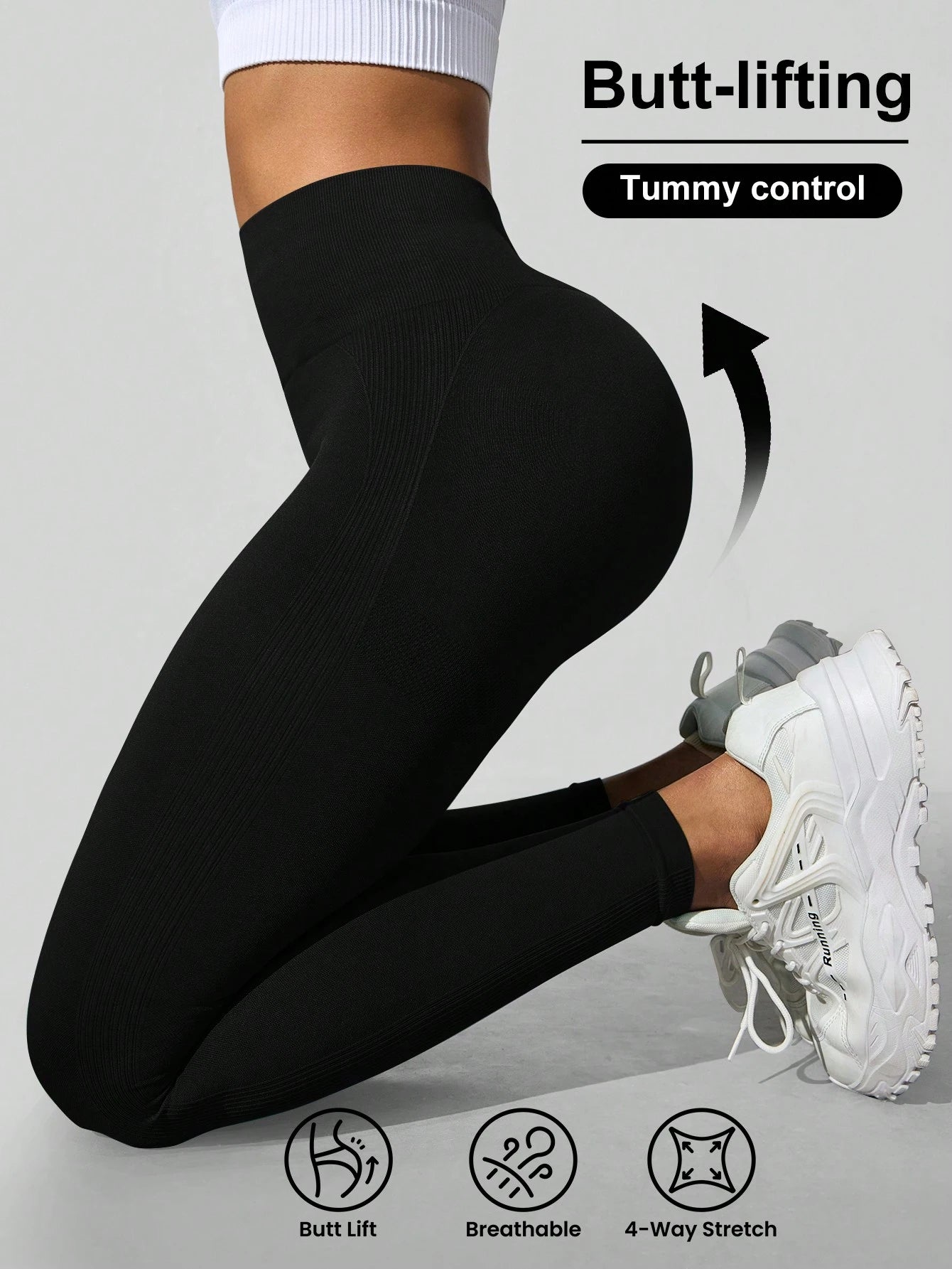 SHEIN High Waisted Seamless Slim Leggings Size 8 (S)