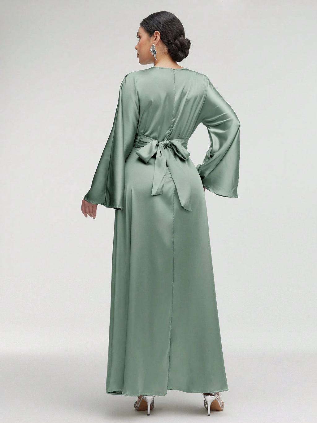 SHEIN Satin Finish Maxi Dress Size 8 (S)