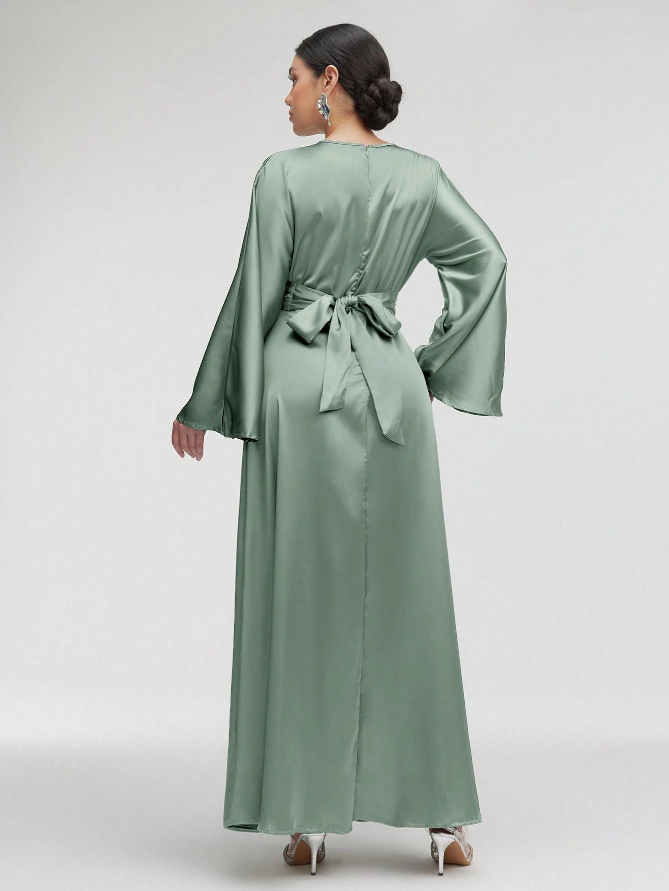 SHEIN Satin Finish Maxi Dress Size 8 (S)