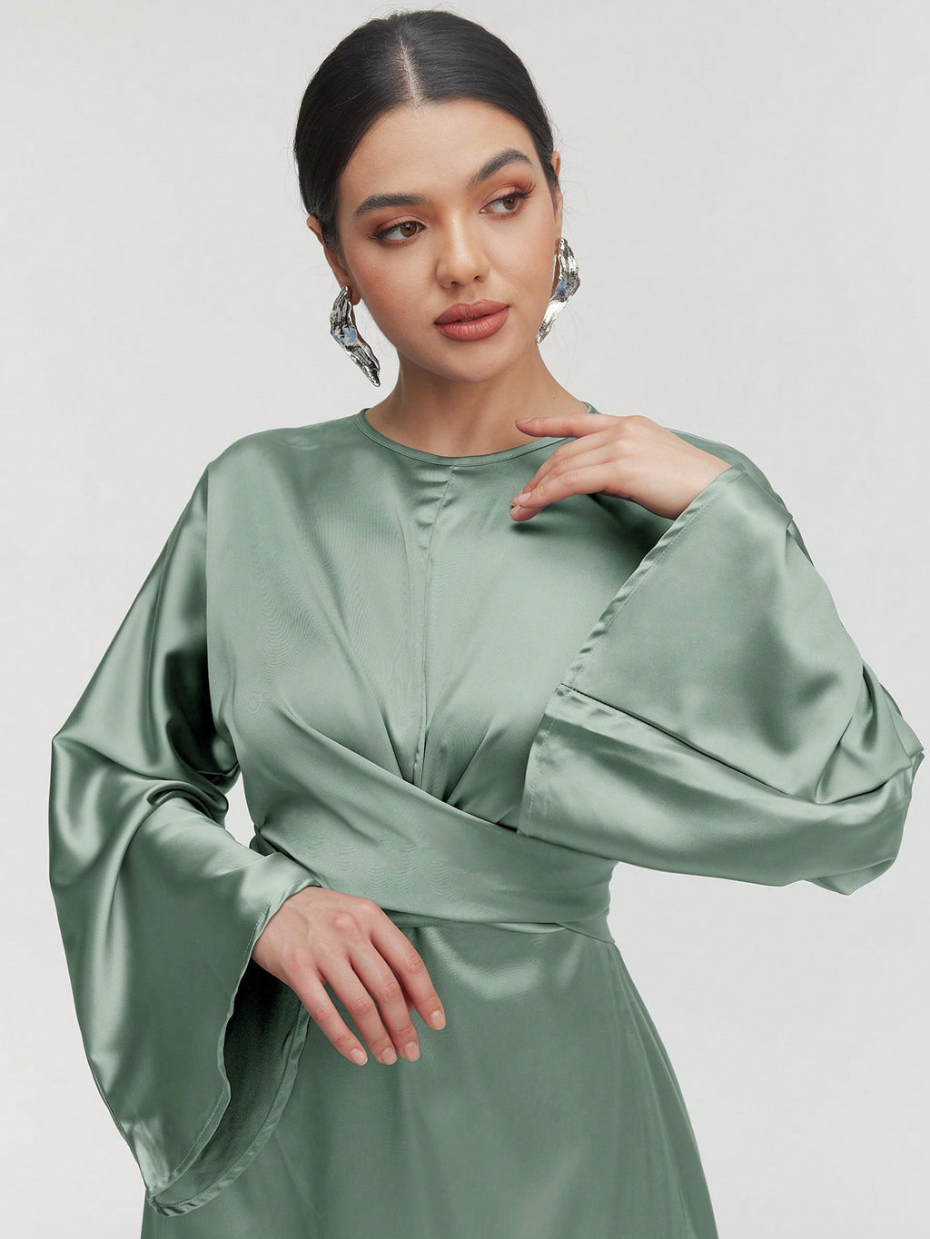 SHEIN Satin Finish Maxi Dress Size 8 (S)
