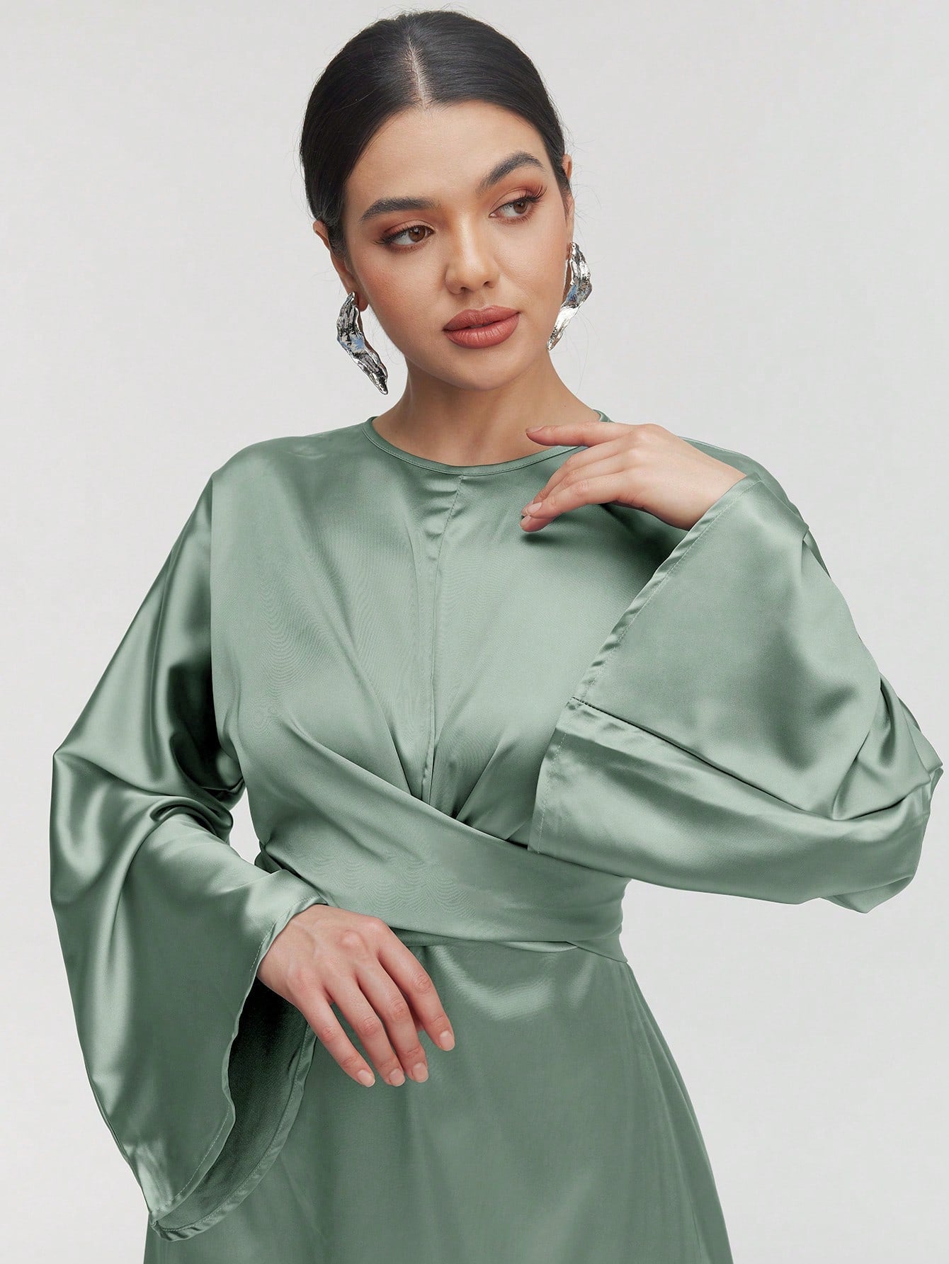 SHEIN Satin Finish Maxi Dress Size 8 (S)