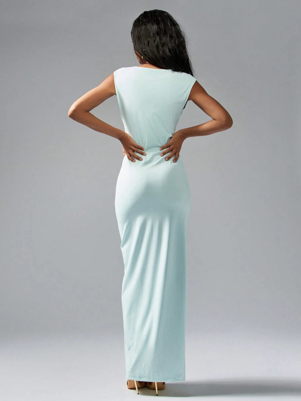Missguided Off Shoulder Cutout Wrap Maxi Dress Size 6 (XS)