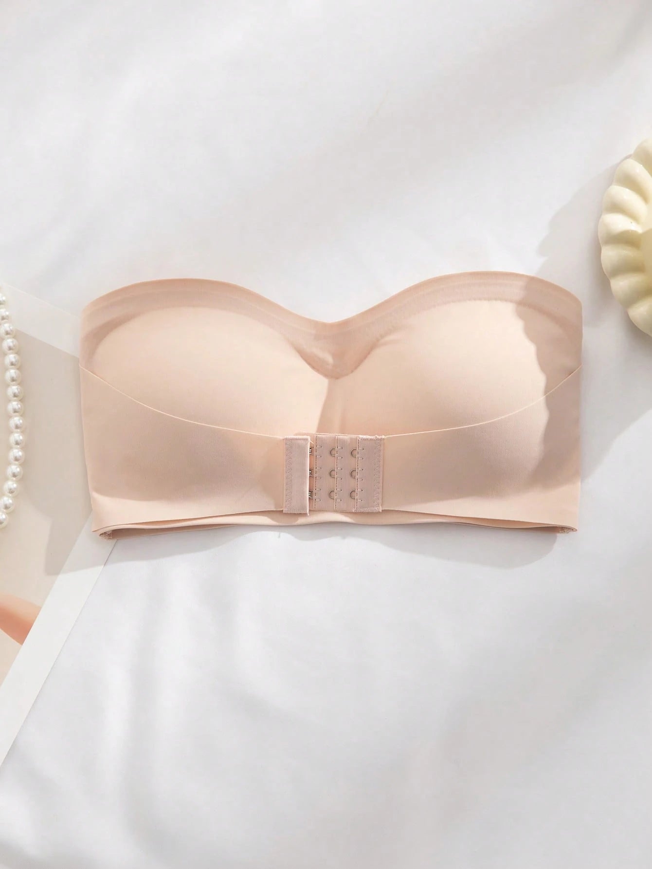 SHEIN Seamless & Strapless 3pcs Padded Bra Set Size L