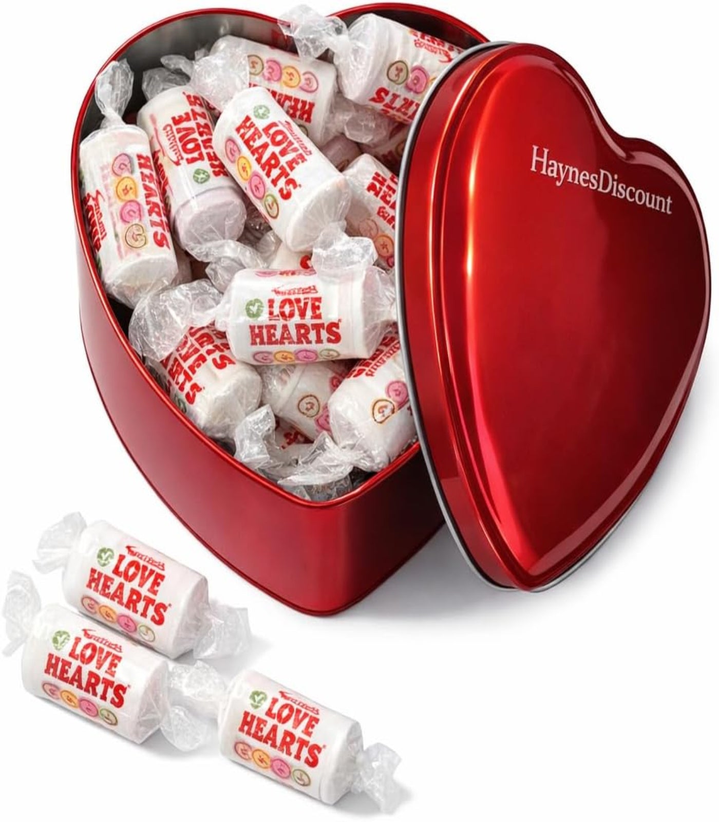 20 Love Hearts Sweet Gift Tin
