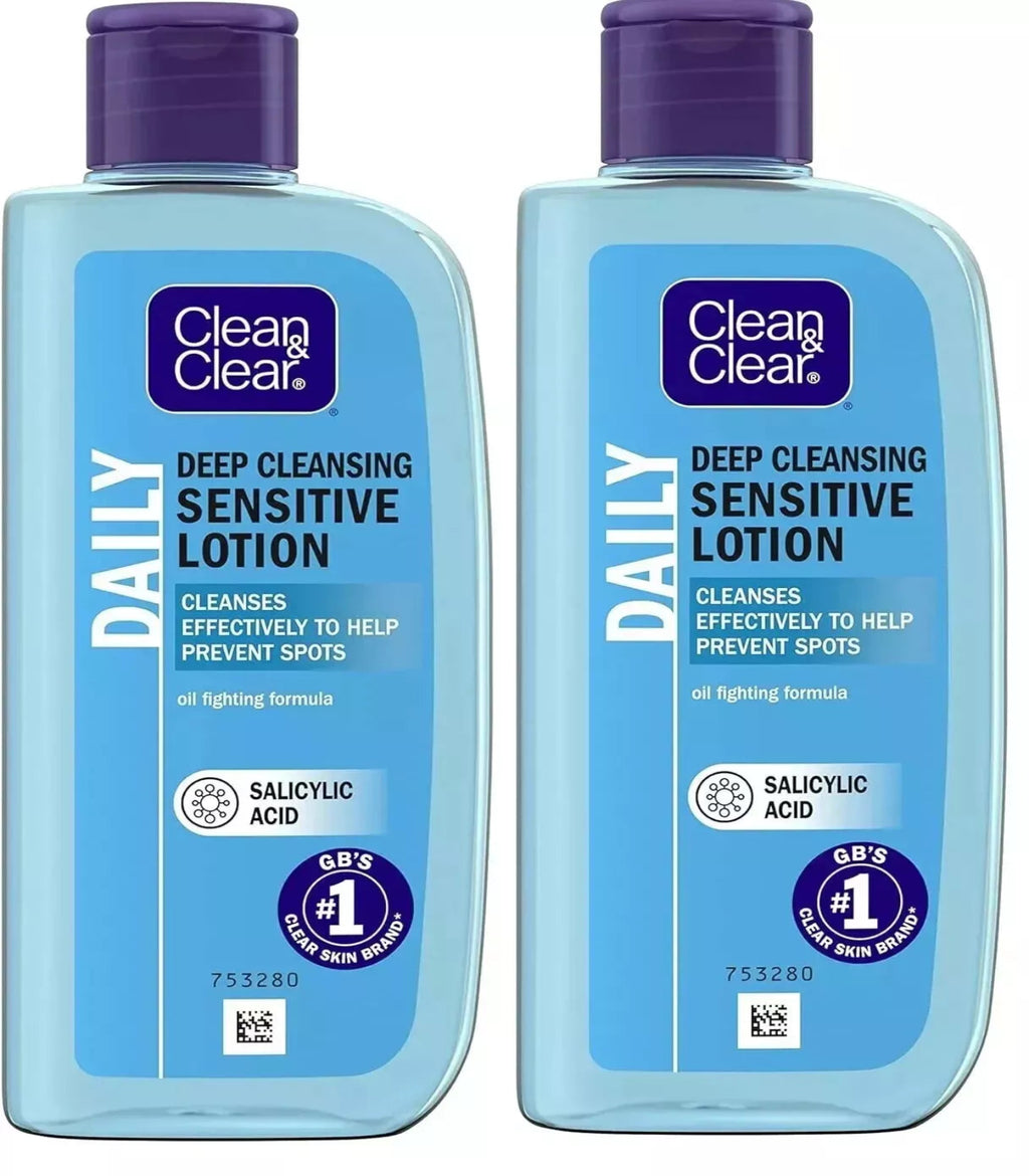 Clean & Clear Deep Cleansing Lotion For Sensitive Skin 200ml (2 Pack)