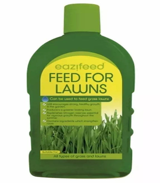2 x Eazifeed Garden Lawn Feed Grass Liquid Fertiliser 500ml