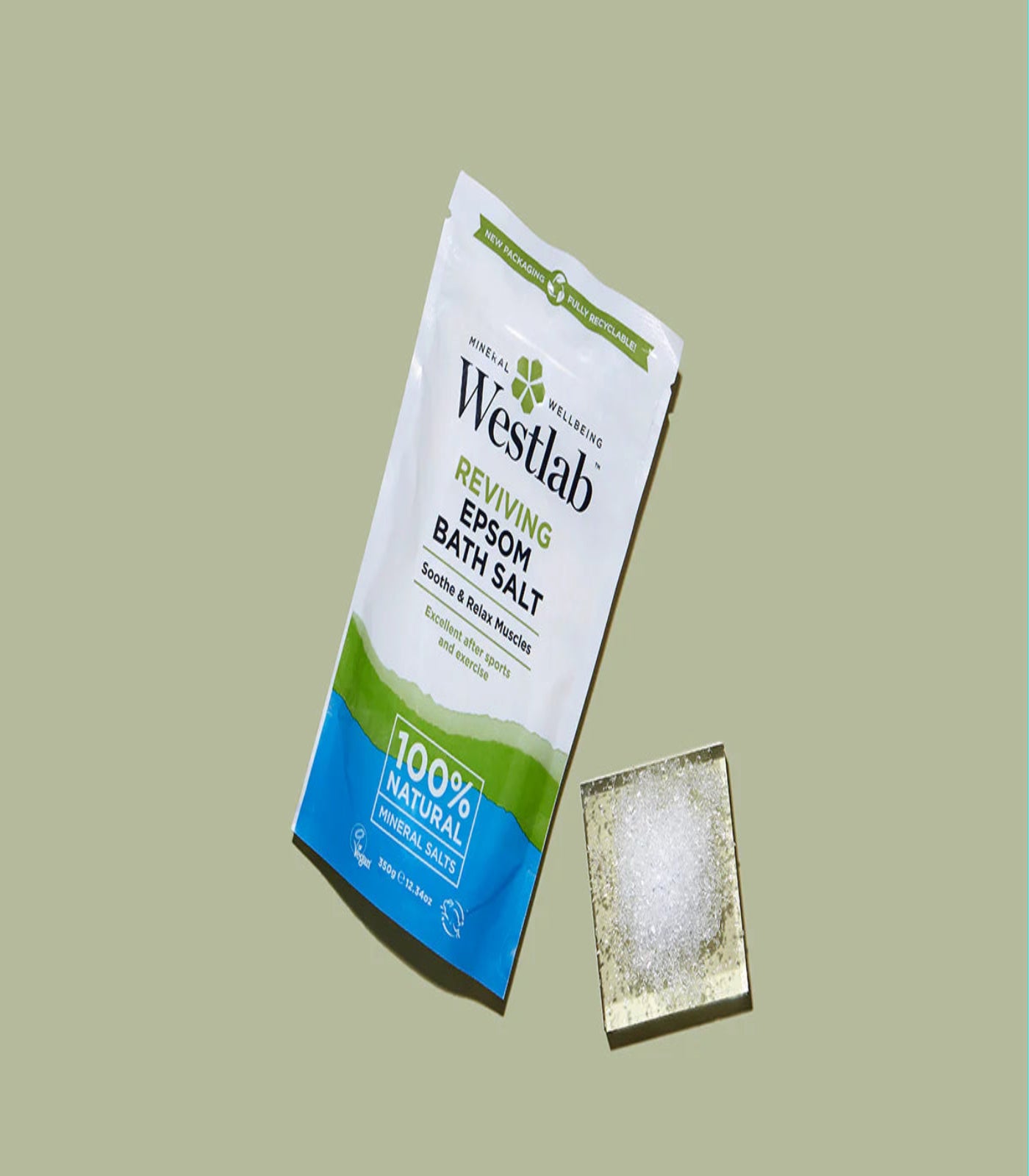 Westlab Reviving Soothe & Relax Muscle Epsom Bath Salt 350g (2 Pack)