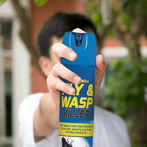 3x Fly And Wasp Killer Spray Kill Insects Midges Mosquito Advance Formula 300ml (3 Pack)