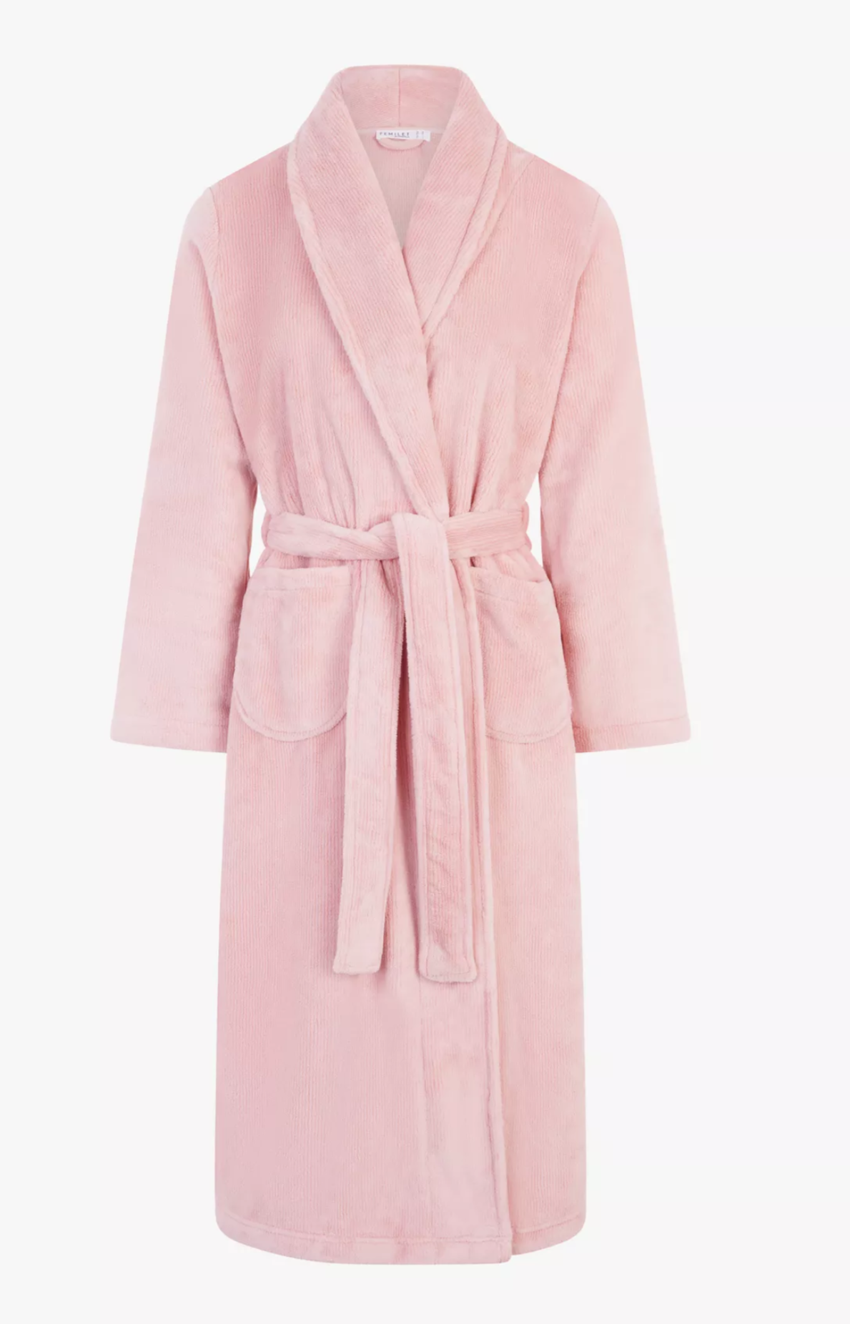 Teddy Soft Feel Dressing Gown, Authenic Pink Size L