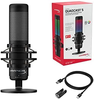 HyperX QuadCast S – RGB USB Condenser Microphone