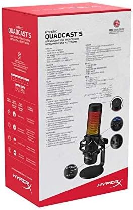 HyperX QuadCast S – RGB USB Condenser Microphone