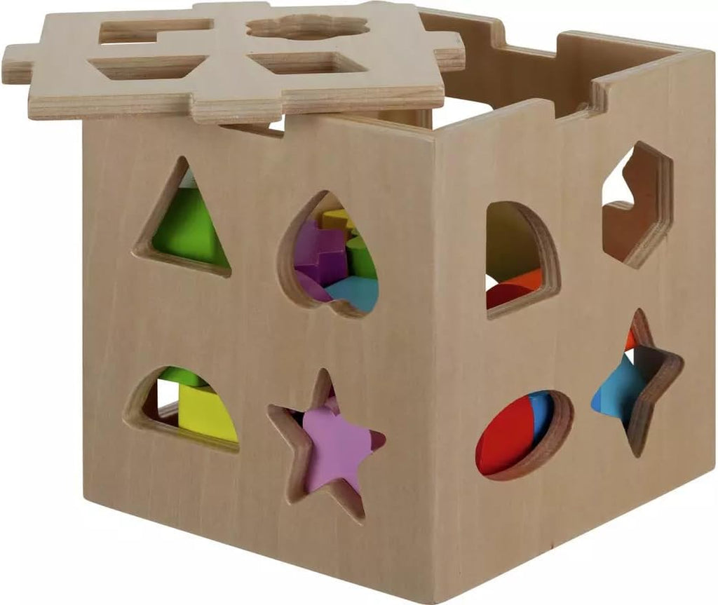 Chad Valley PlaySmart Wooden Shape Sorter Sorter 12M+