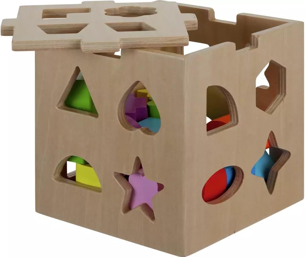 Chad Valley PlaySmart Wooden Shape Sorter Sorter 12M+