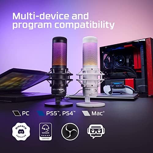 HyperX QuadCast S – RGB USB Condenser Microphone
