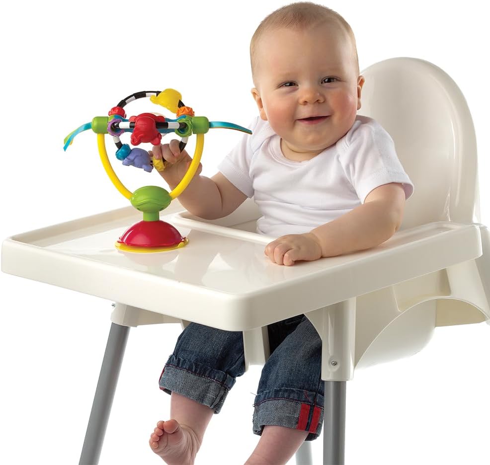 Playgro Baby High Chair Spinning Toy with Rattle and Suction Cup 6m+
