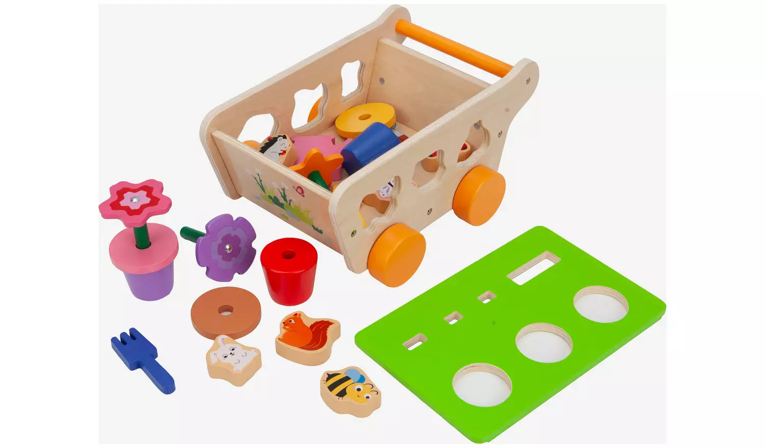 Chad Valley Wooden Gardening Shape Sorter 2+