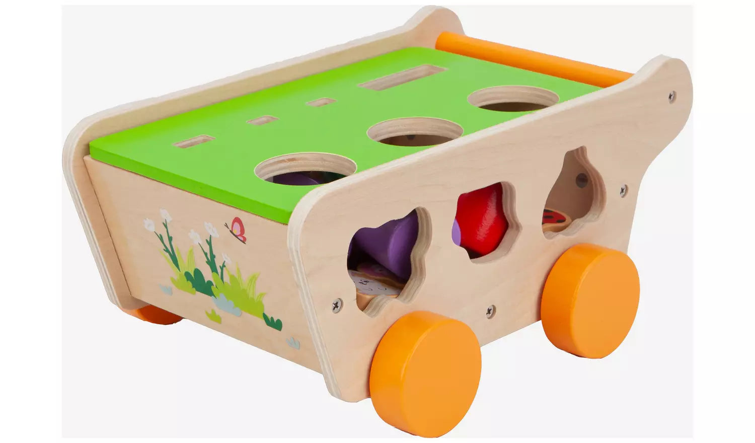 Chad Valley Wooden Gardening Shape Sorter 2+