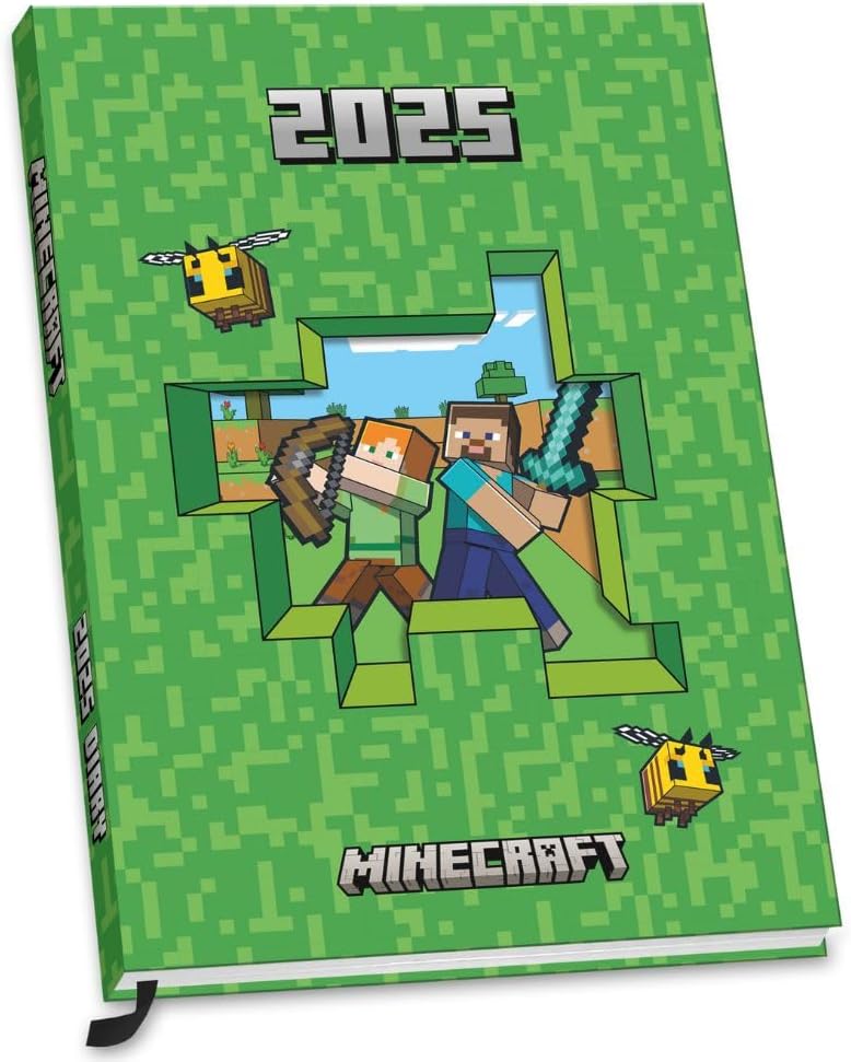 2025 Calendar Minecraft Calendar, A5 Diary and Pen Gift Box Set