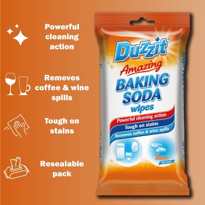 Duzzit Amazing Baking Soda 40 Wipes (2 Pack)
