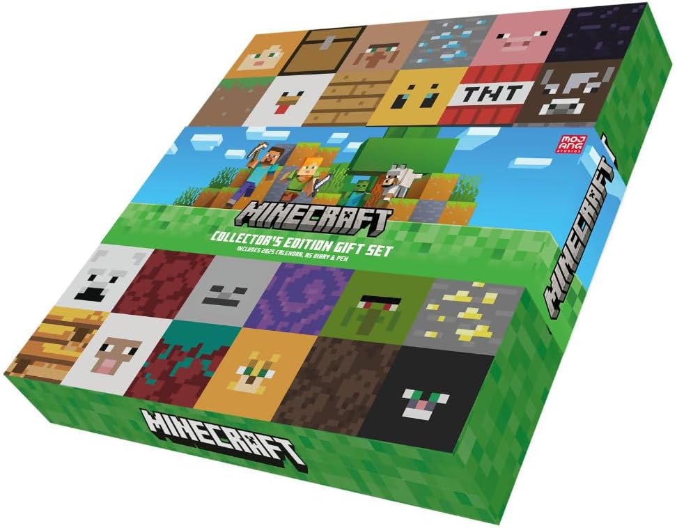 2025 Calendar Minecraft Calendar, A5 Diary and Pen Gift Box Set