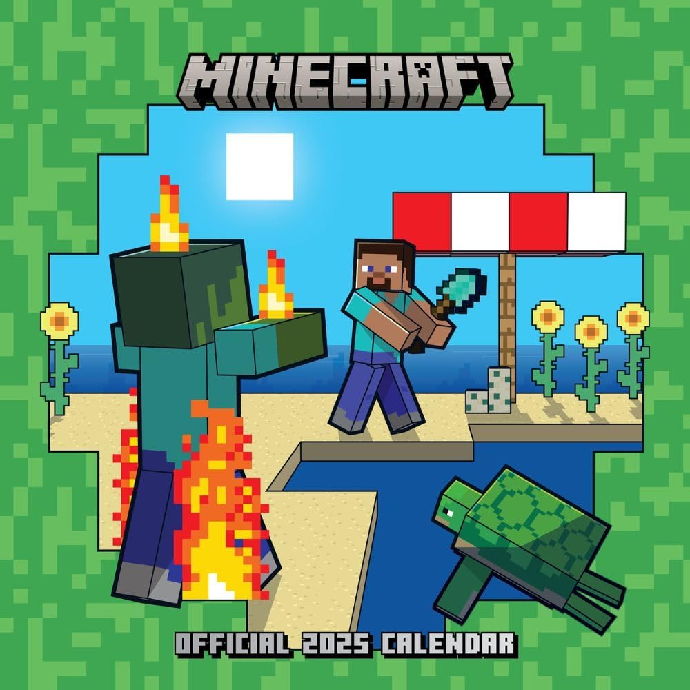 2025 Calendar Minecraft Calendar, A5 Diary and Pen Gift Box Set