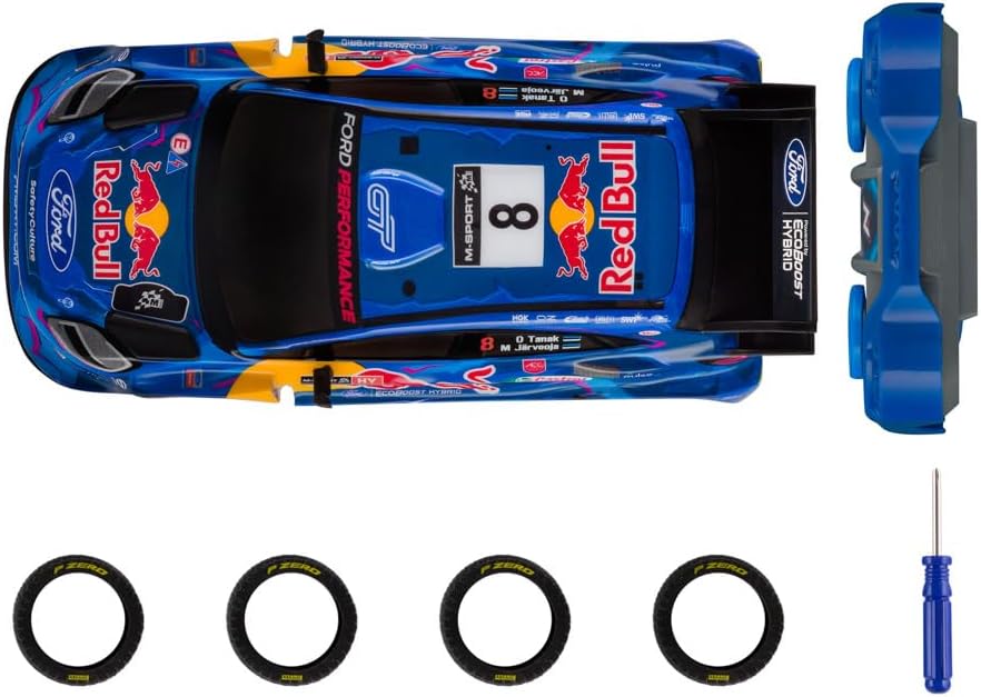 Nikko RC Rally Series M-Sport Red Bull Ford Puma Hybrid Rally1 #8 Tanak Remote Control Car 6+