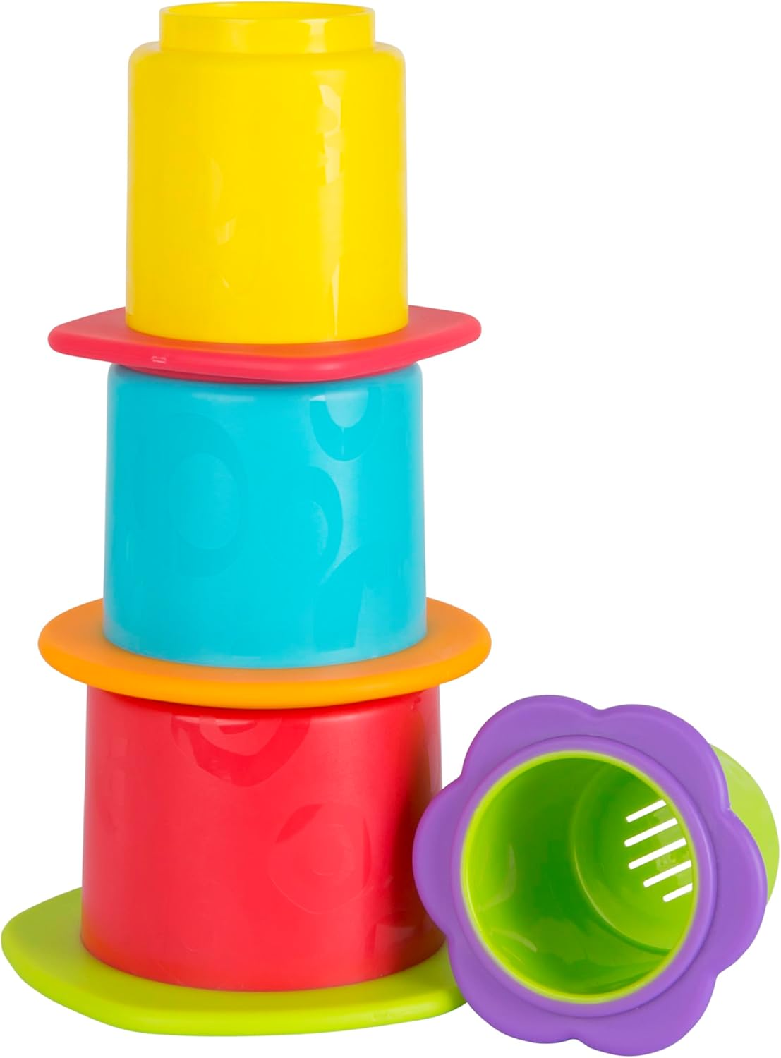 Playgro Toy Chewy Stack And Nest Cups Stackable Bath Toy 9m+