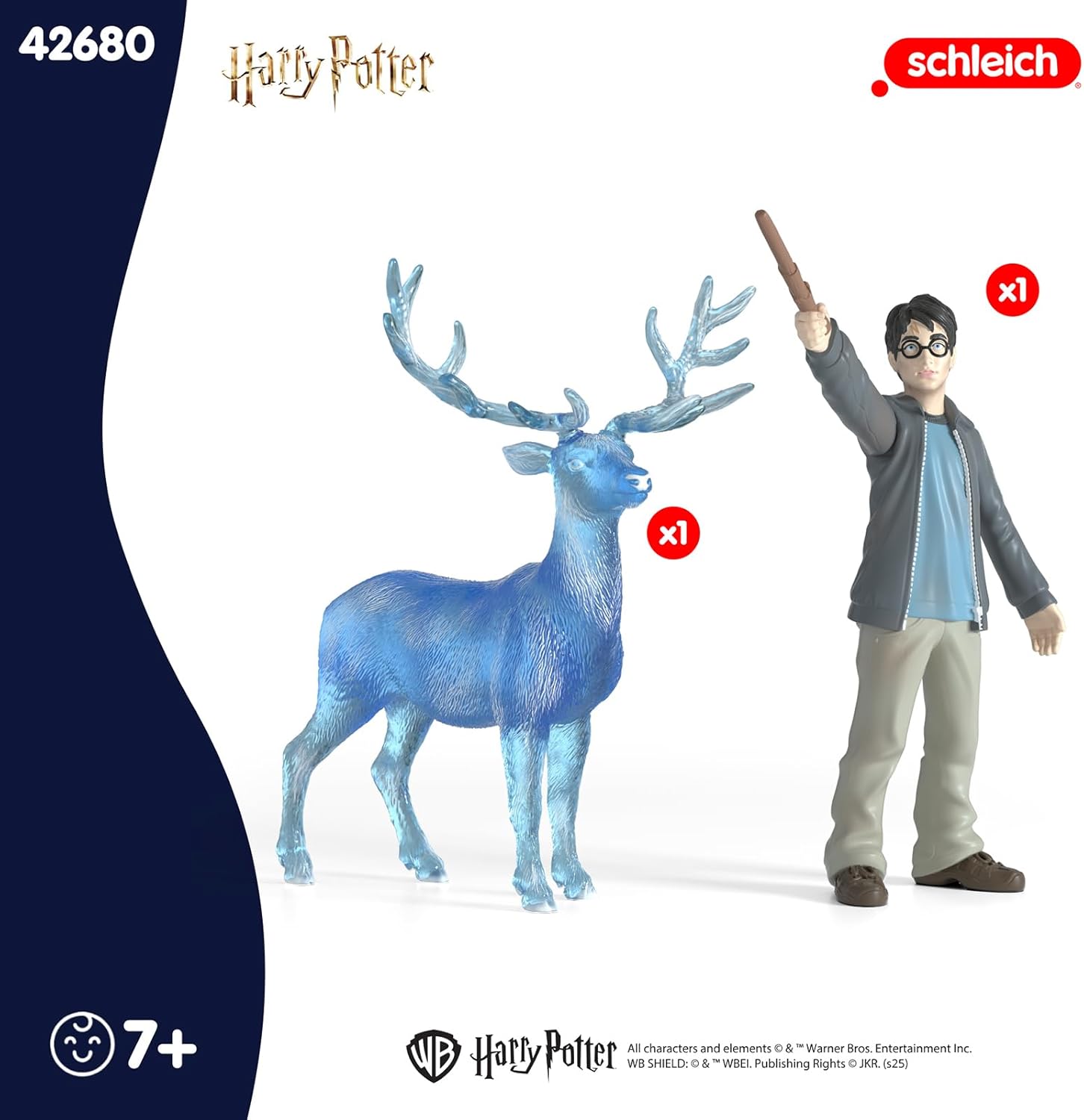 Harry Potter - 2PC Harry Potter and Patronus Stag Figurines - Wizarding World Collectible Figures