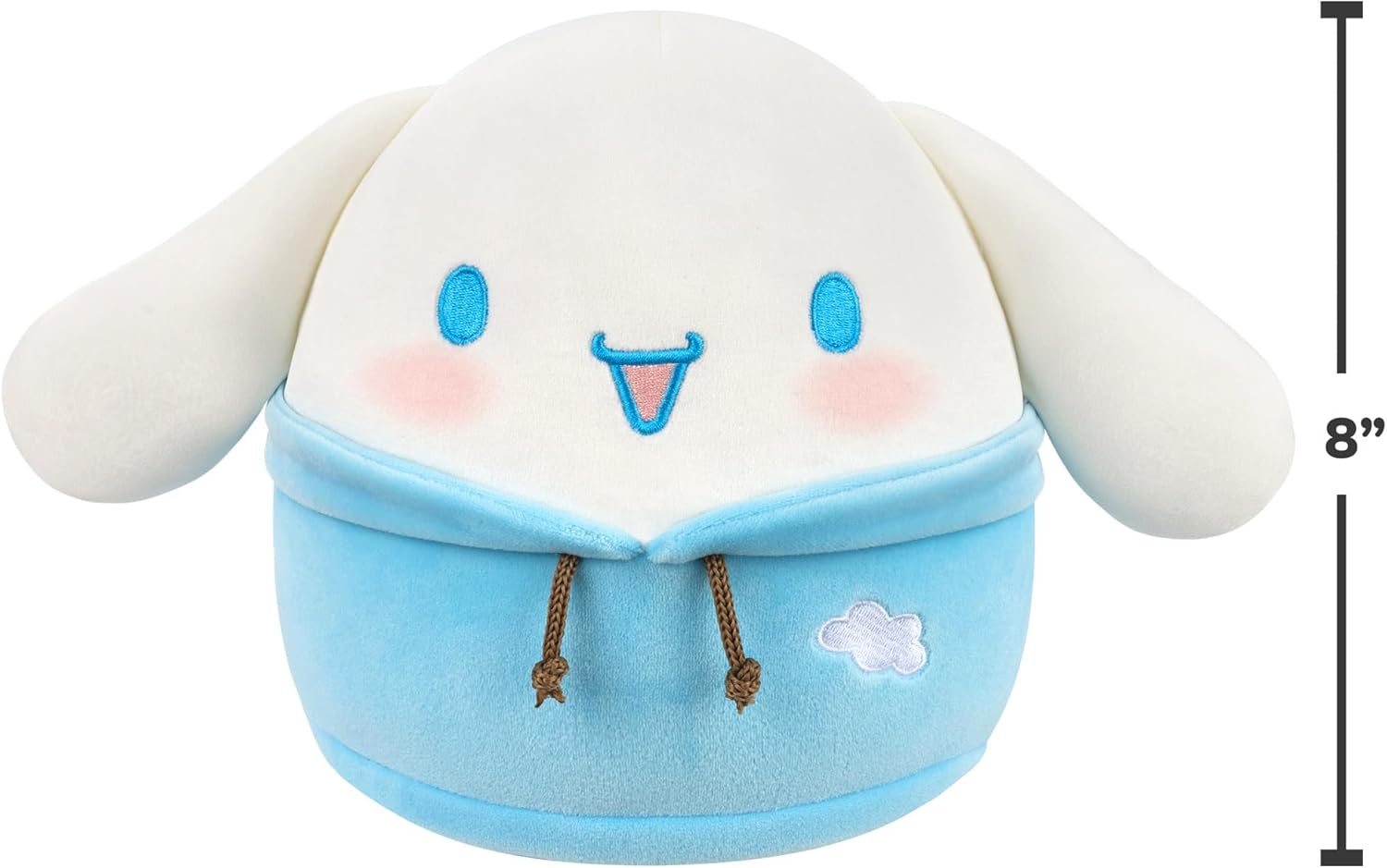 Squishmallows Original Sanrio 8-Inch Dabodabo Hoodie Cinnamoroll