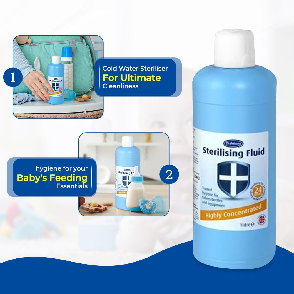 Dr Johnson's Highly Concentrated Baby Sterilising Fluid (2 Pack)
