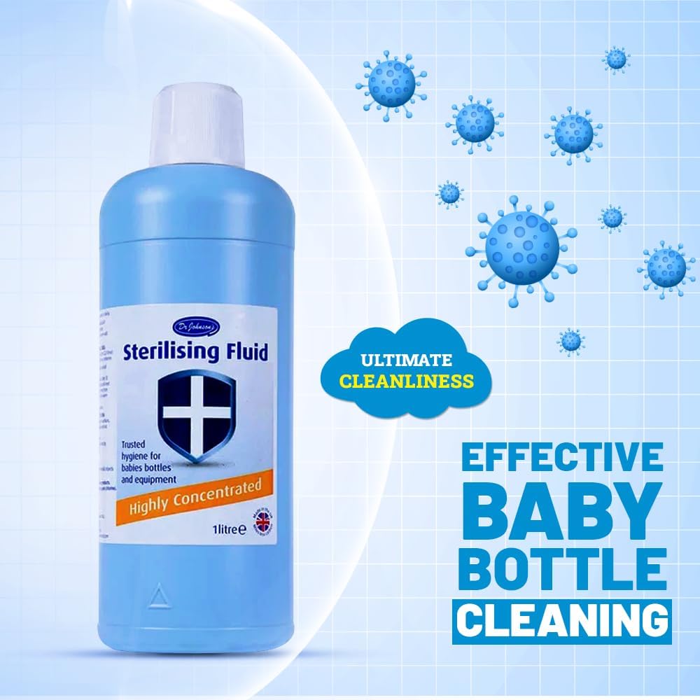 Dr Johnson's Highly Concentrated Baby Sterilising Fluid (2 Pack)