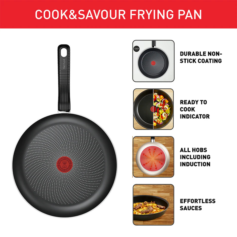 Tefal Change 28cm Frying Pan - Beige