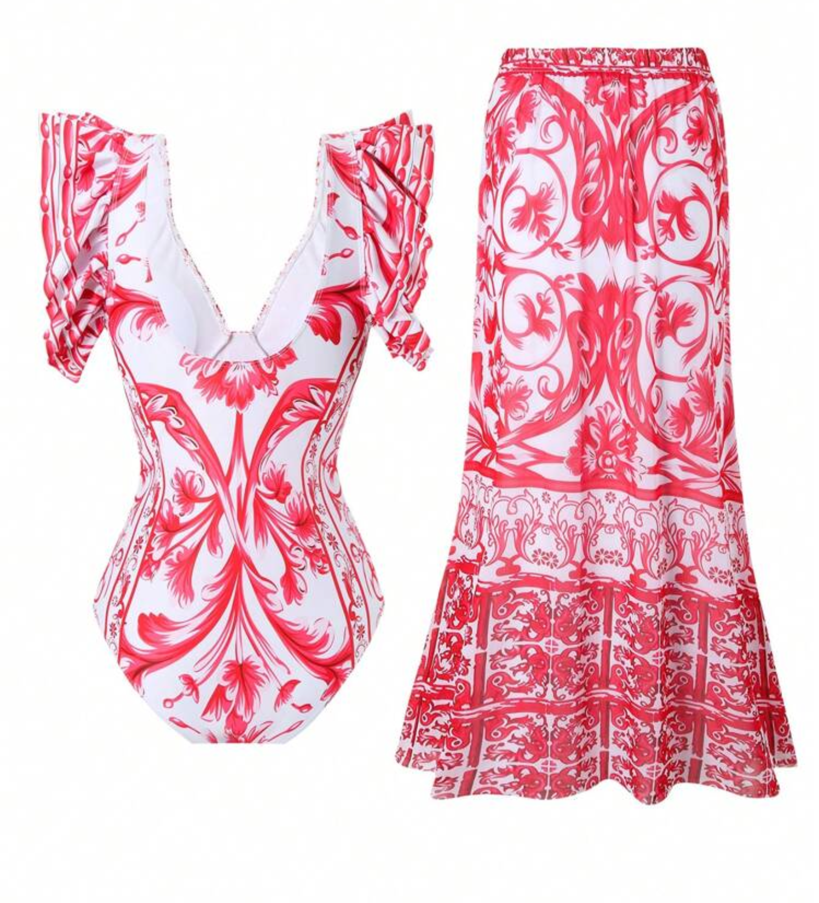 SHEIN One Piece Bikini & Skirt Size L