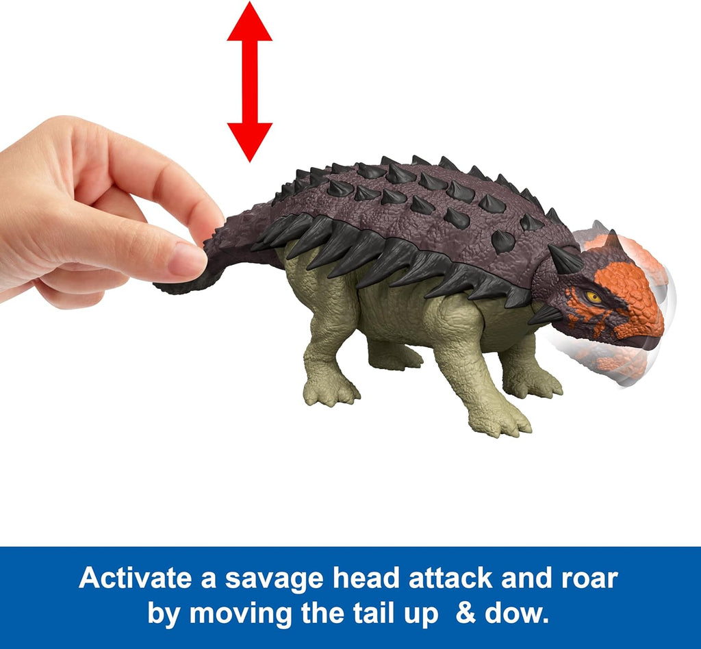 Mattel Jurassic World Ankylosaurus Dinosaur Figure 4+