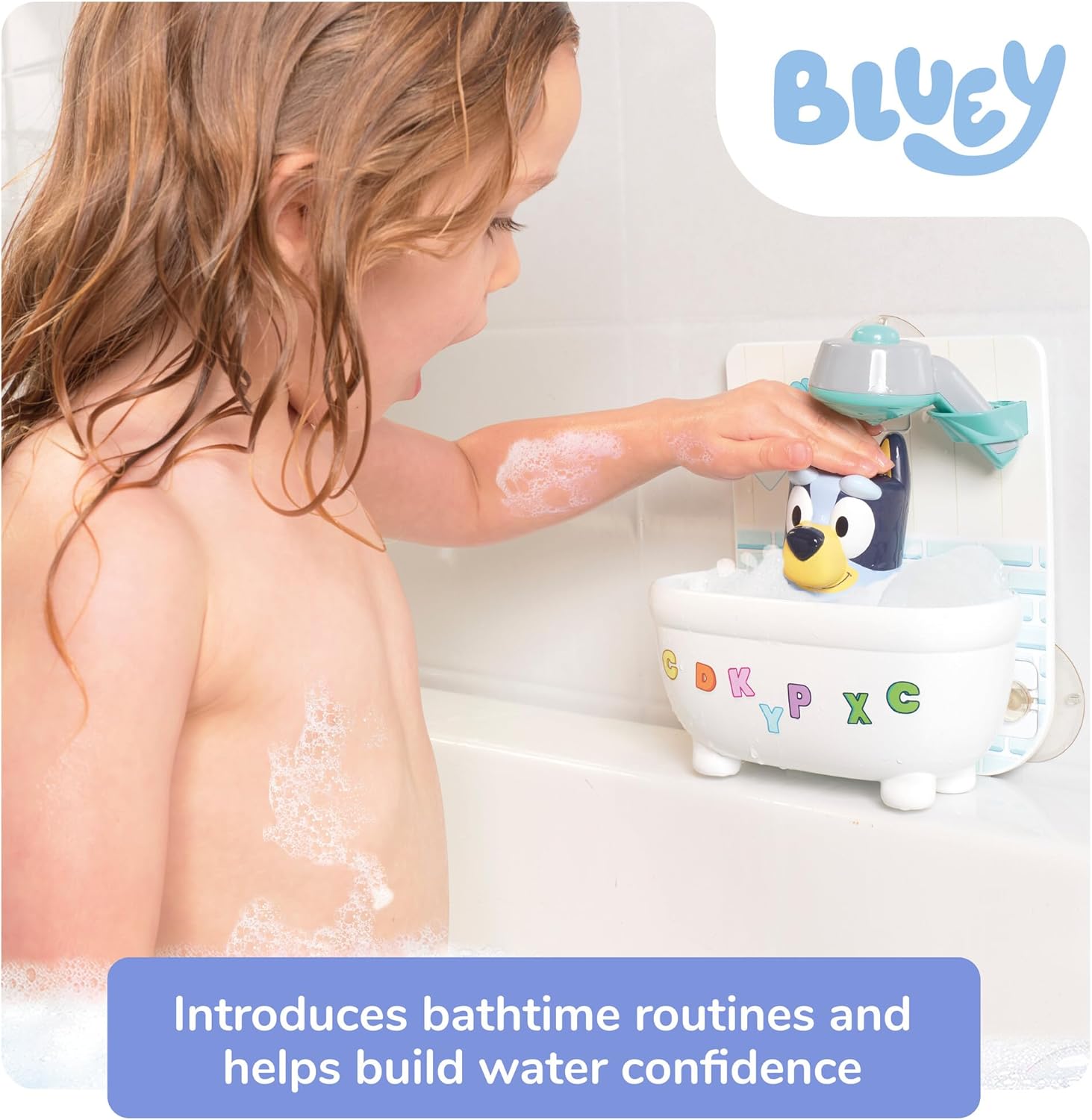 Toomies Shower & Scrub Bluey Bath Toy 18m+