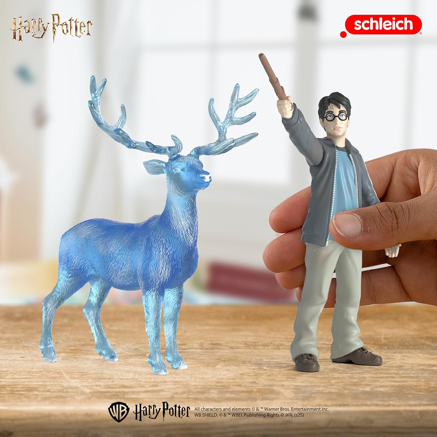 Harry Potter - 2PC Harry Potter and Patronus Stag Figurines - Wizarding World Collectible Figures