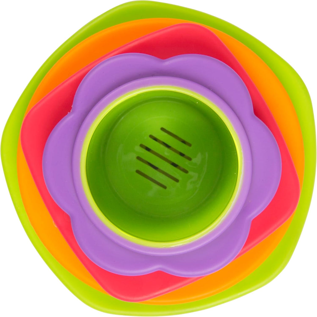 Playgro Toy Chewy Stack And Nest Cups Stackable Bath Toy 9m+