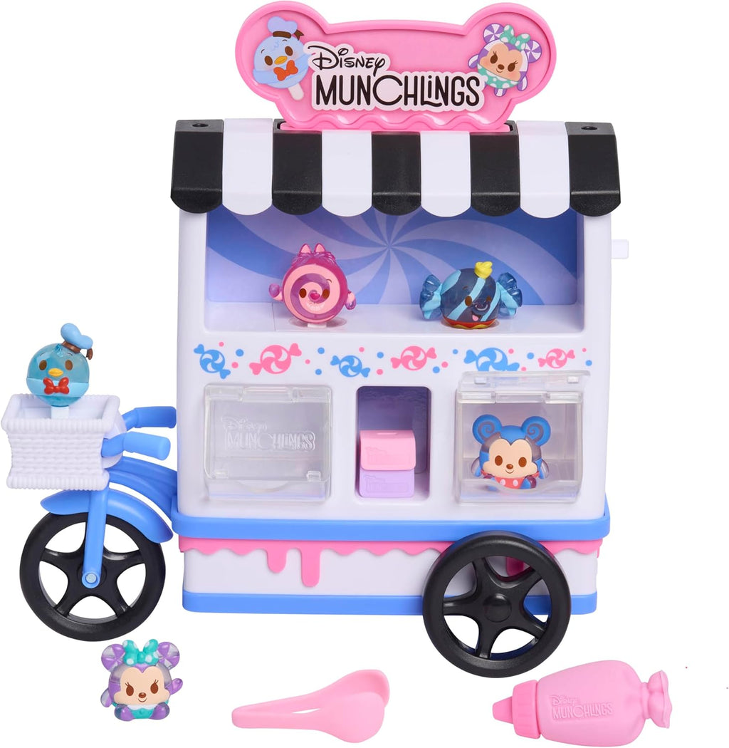 Disney Munchlings Candy Cart Playset with Lights 3+