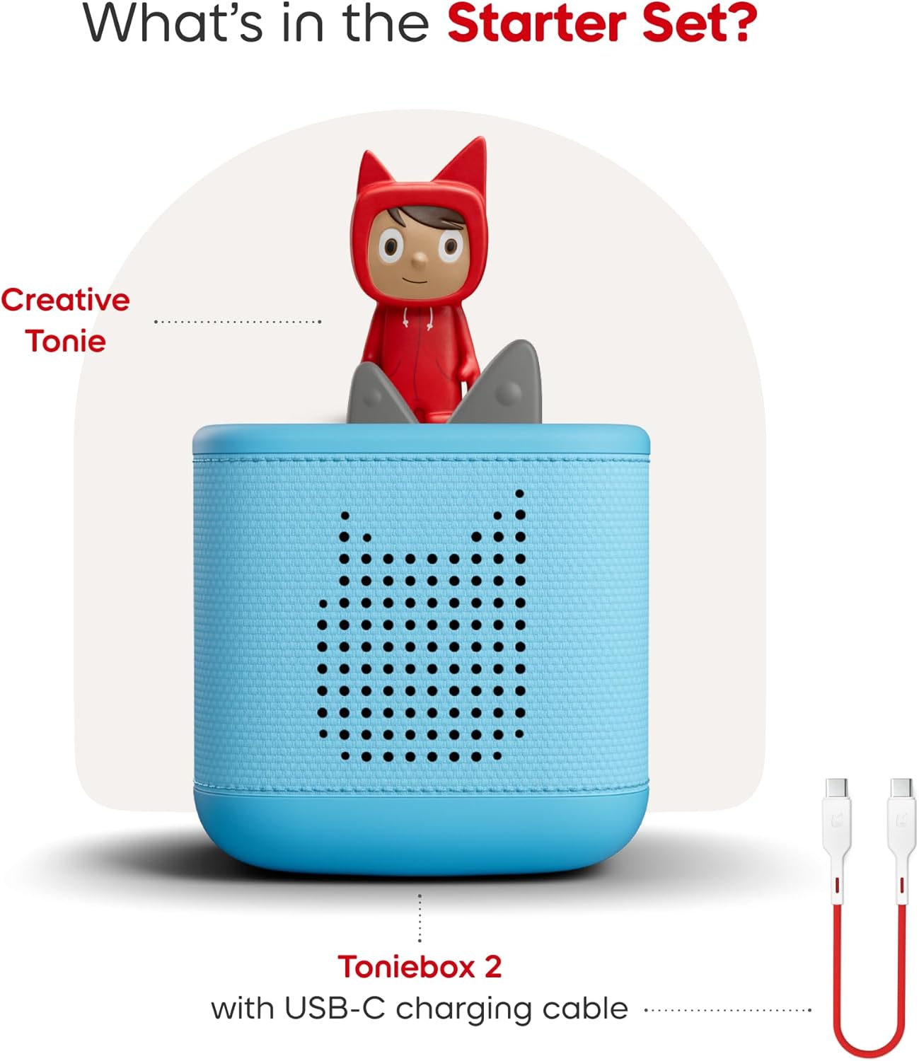 Sky Blue Toniebox 2 Starter Set with Creative Tonie Rubie