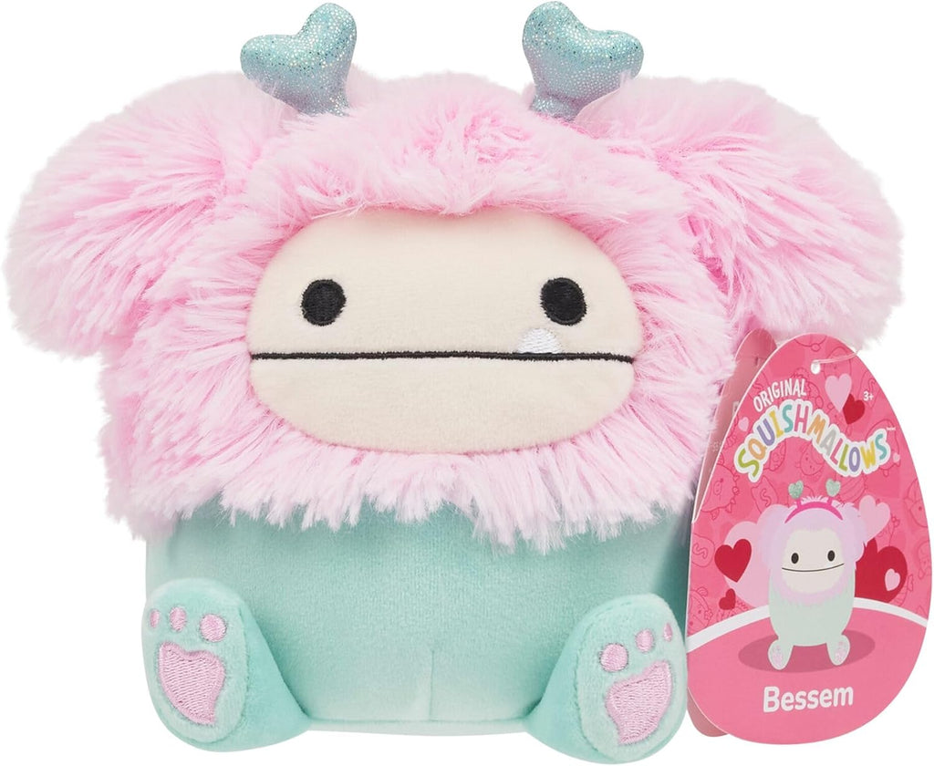 Squishmallows Original 7.5-Inch Bessem the Bigfoot with Heart Headband