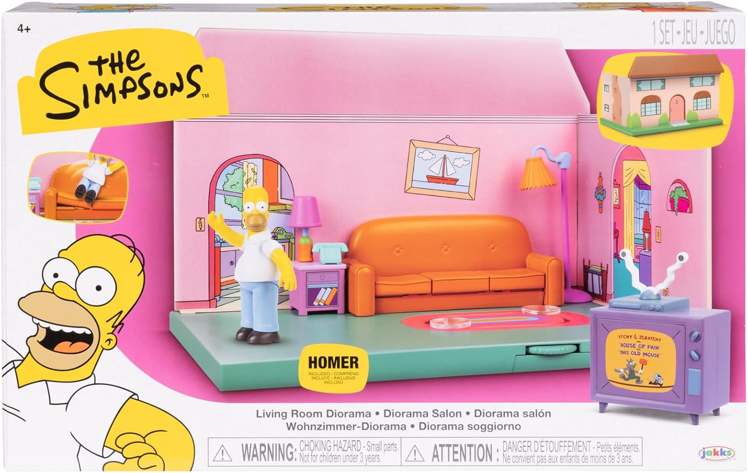 The Simpsons Living Room Diorama House Playset 4+