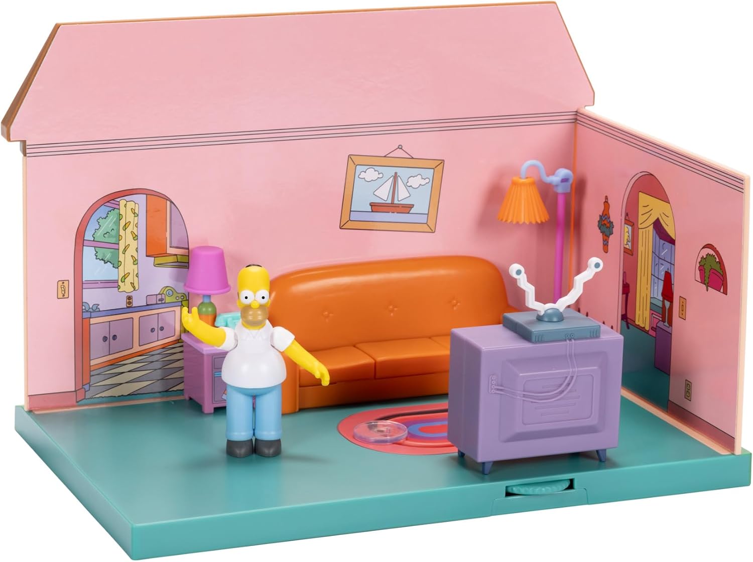 The Simpsons Living Room Diorama House Playset 4+