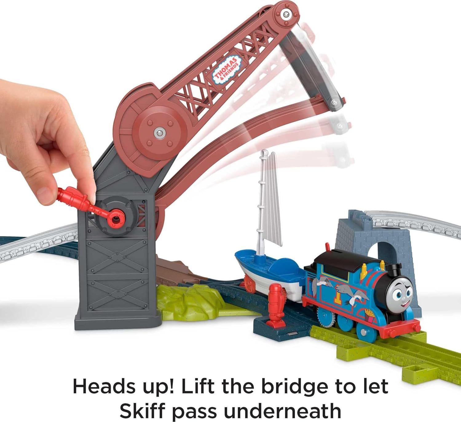 Thomas & Friends Bridge Lift Thomas & Skiff Train Set 3+