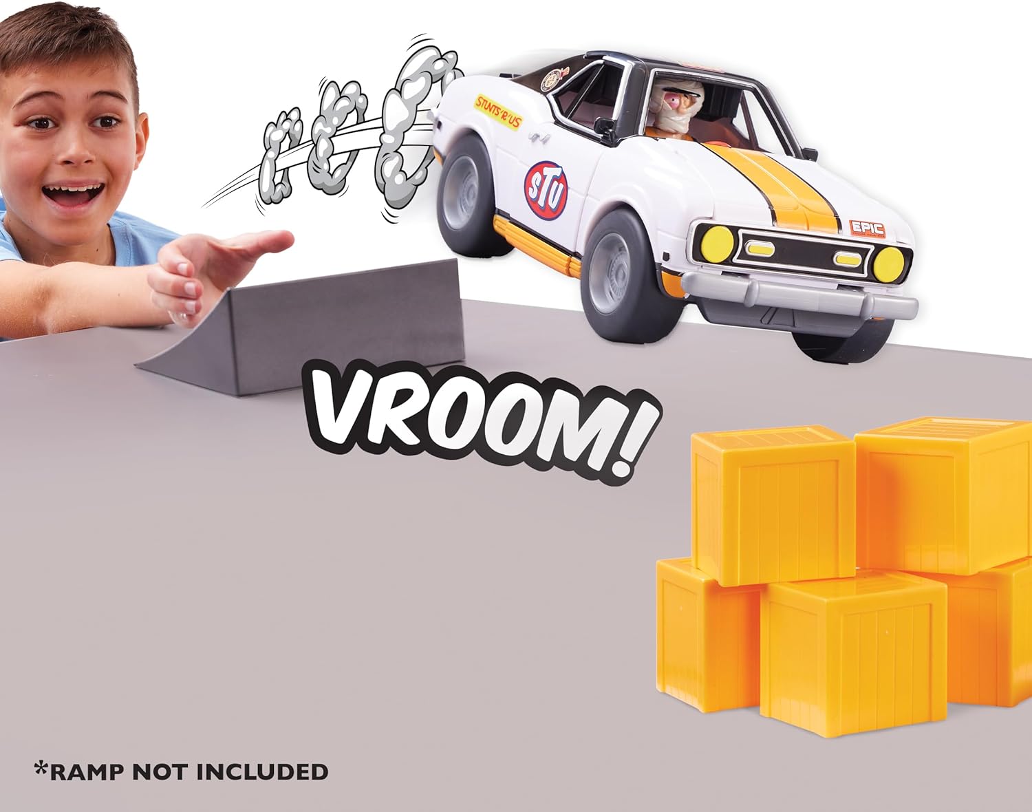 Stuntman Stu Race Ace Stunt Car 5+