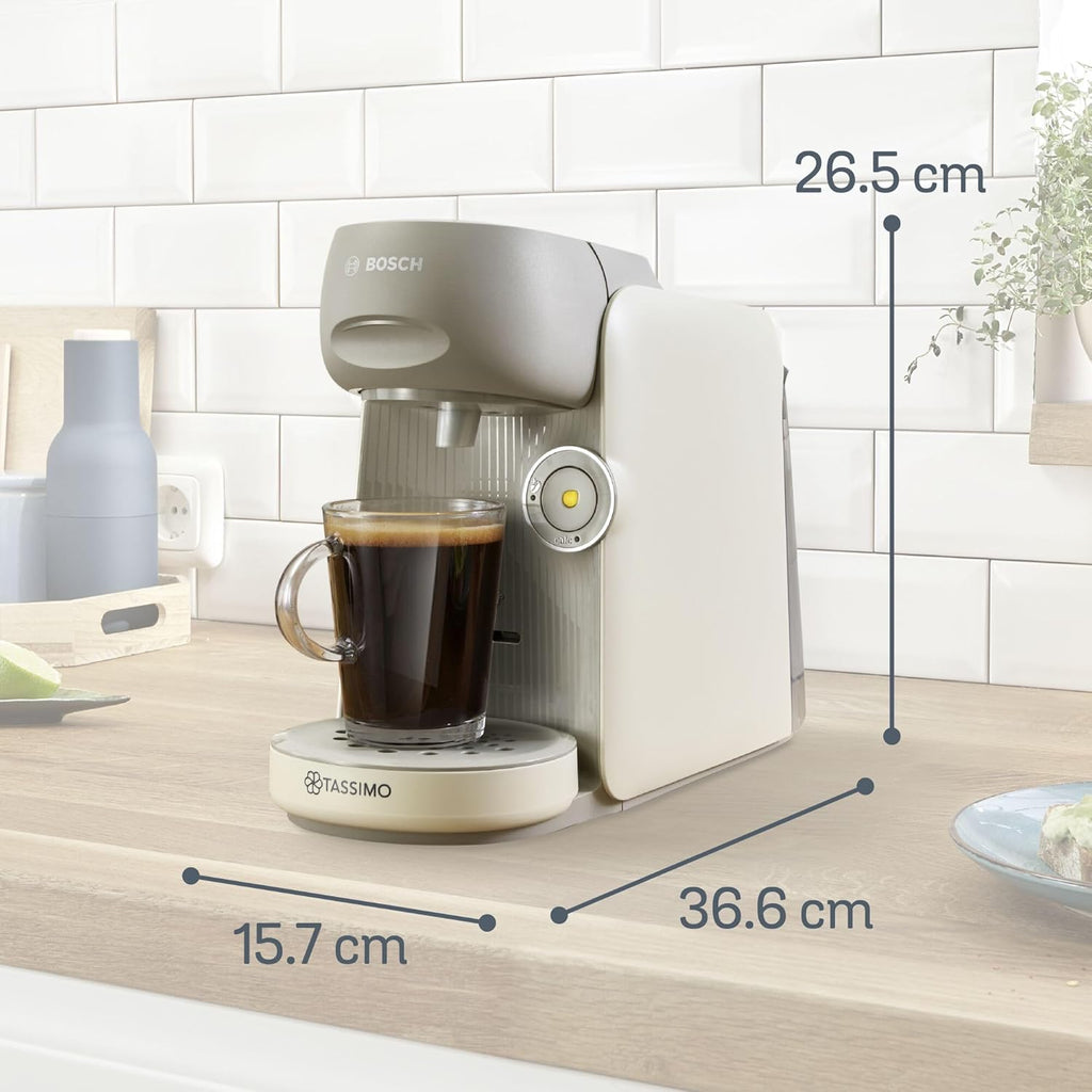 Tassimo by Bosch Finesse Friendly Pod Coffee Machine in Cream