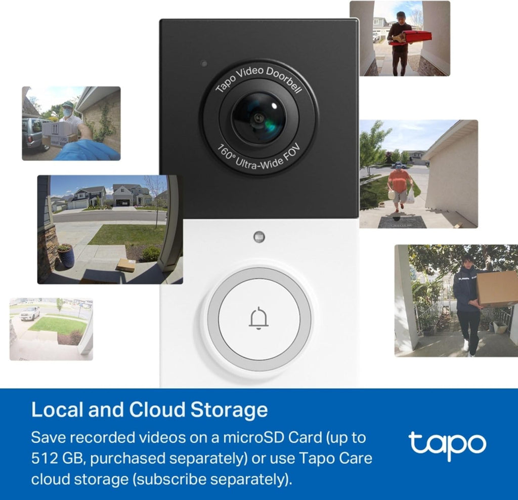 Tapo D210 Doorbell Camera Wireless 2K 3MP Ultra-Clear Doorbell Camera